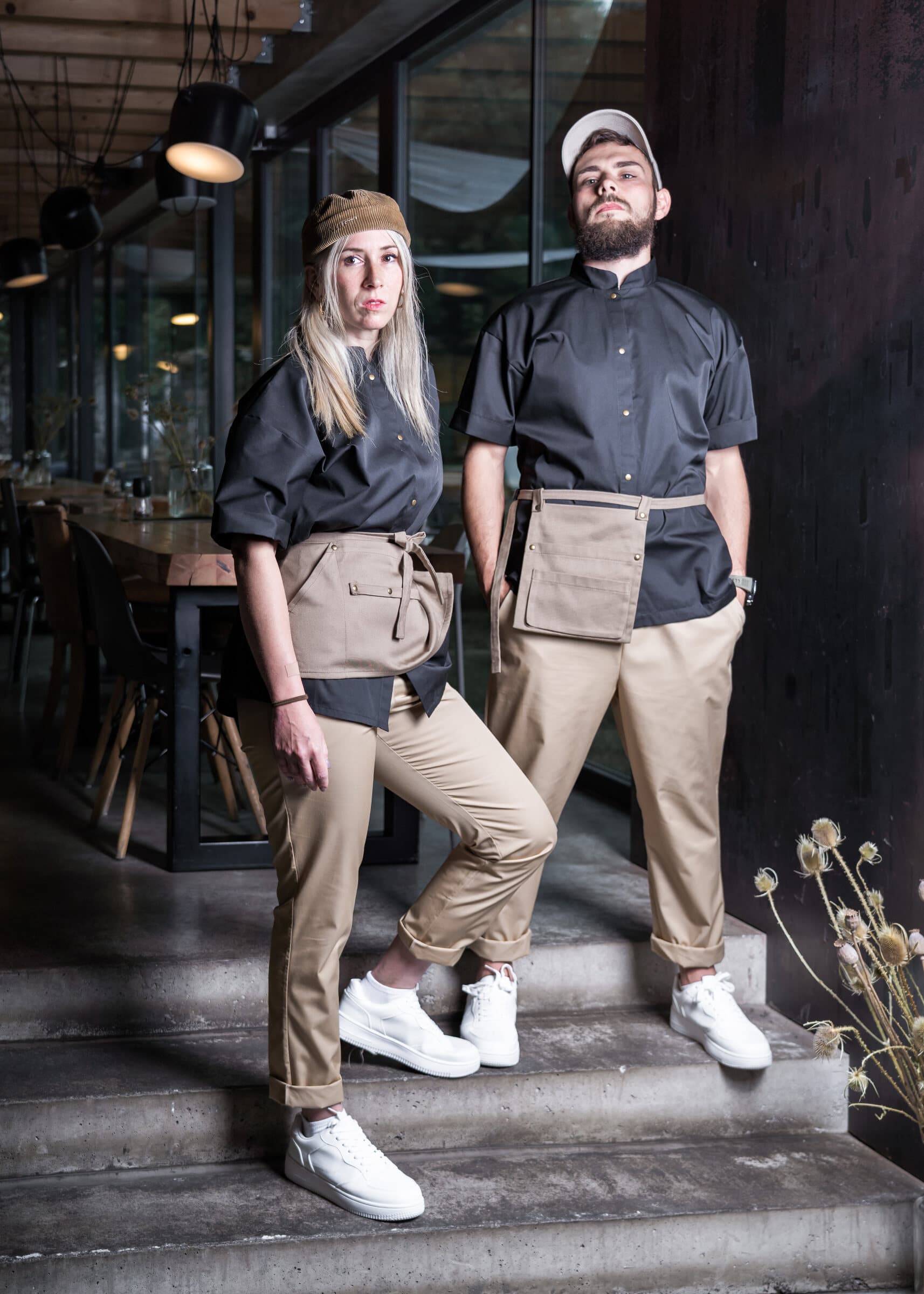 Shift Studio team in slate uniforms